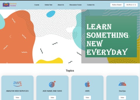 Online Tutes Project Slide